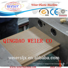 sjsz-80/156 190mm wpc decking with double chamber output wpc extrusion line